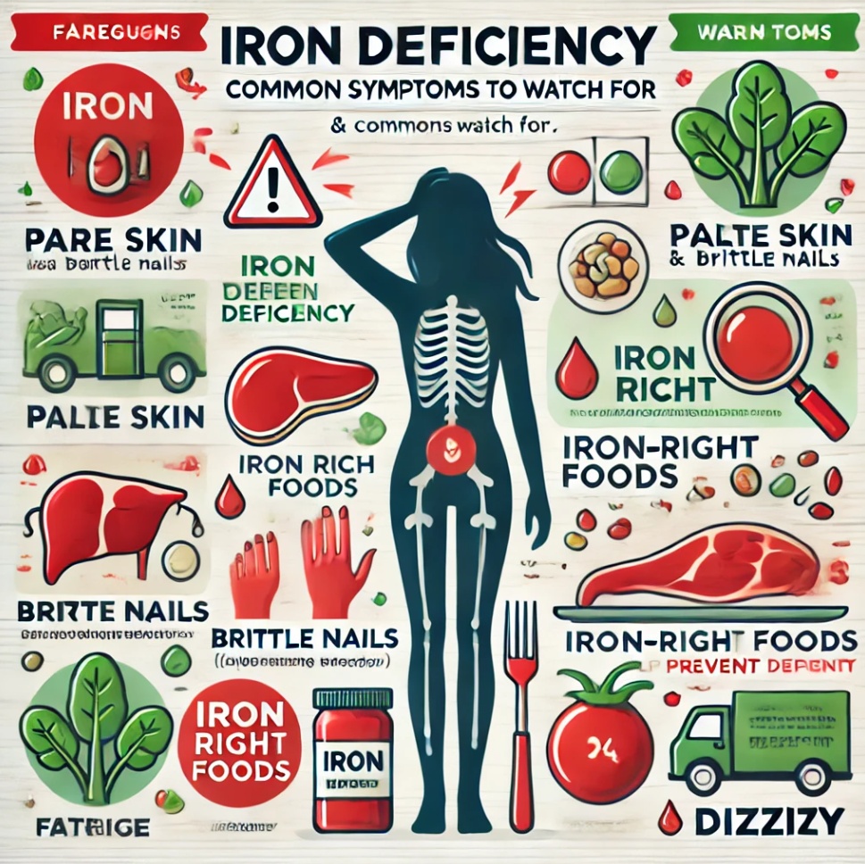 철분 결핍의 위험성 당신의 몸이 보내는 신호