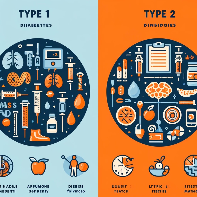 제1형과 제2형 당뇨병의 차이점