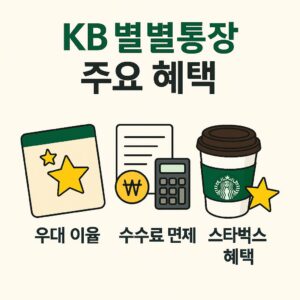 kb별별통장 주요혜택
