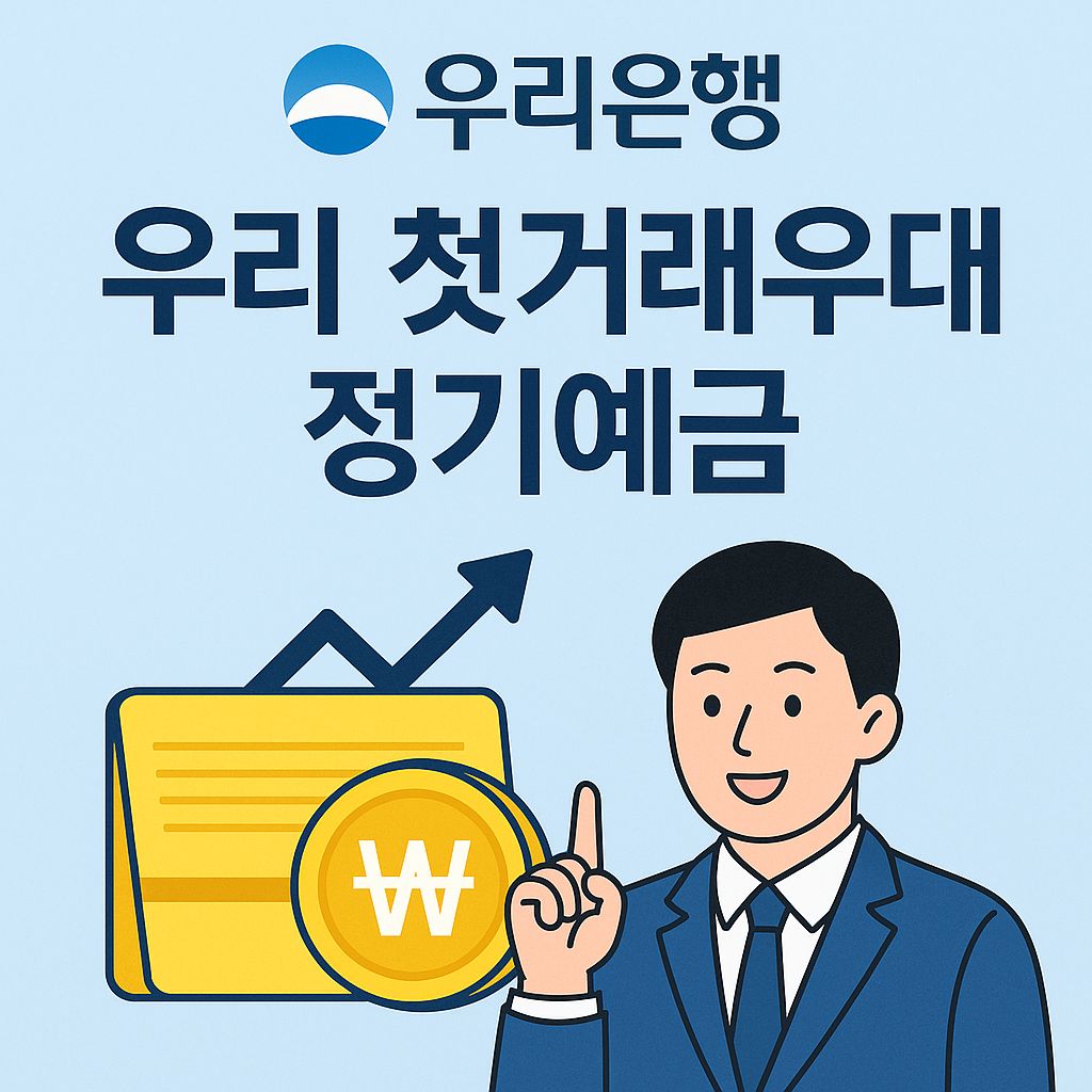 우리은행 우리 첫거래우대 정기예금 총정리