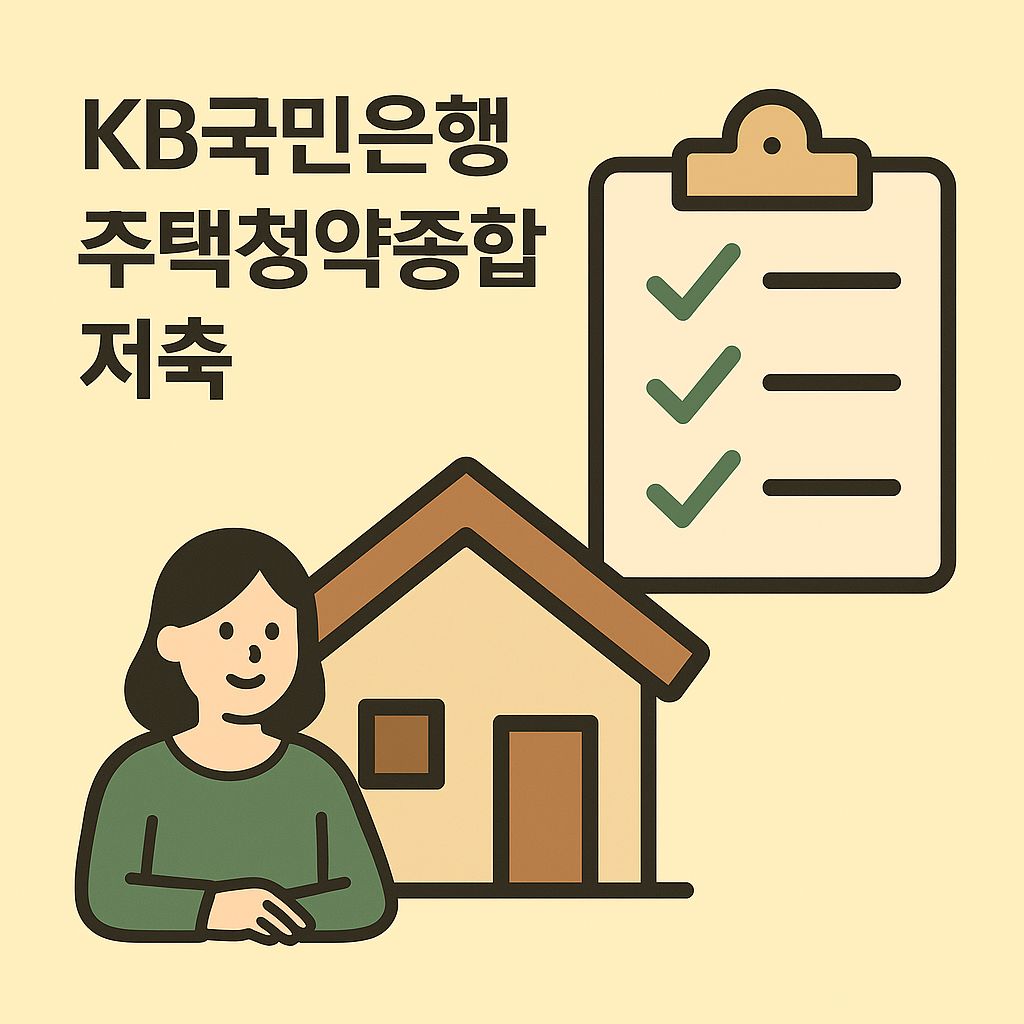 국민은행 주택청약종합저축 가입대상, 저축금액, 적립방법, 이자 등 총정리