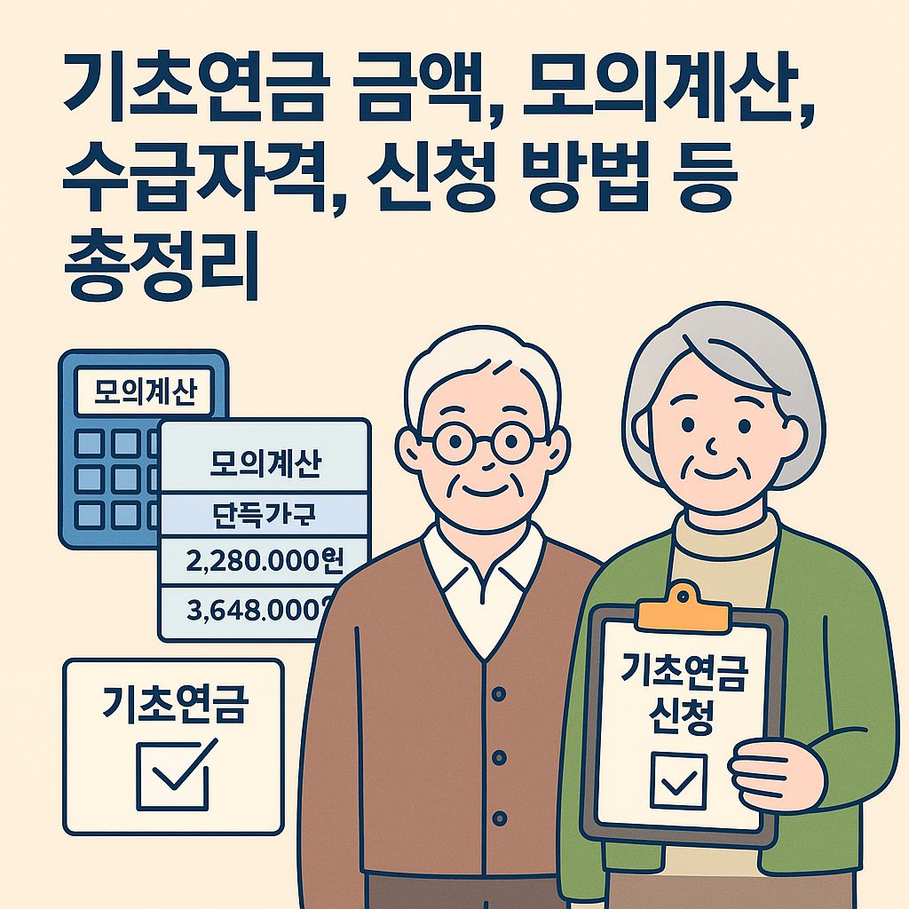 기초연금 모의계산, 수급자격, 신청 방법 등 총정리