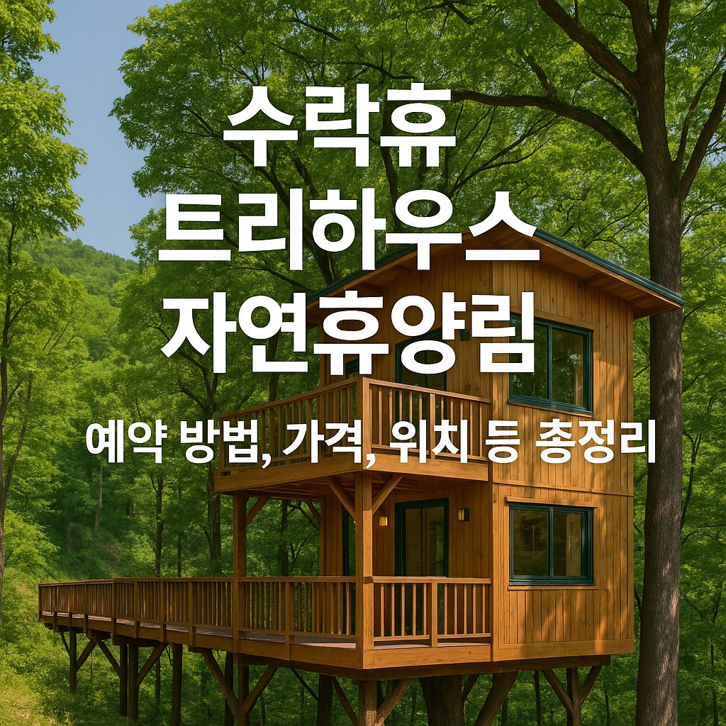 수락휴 트리하우스 자연휴양림 예약 방법, 가격, 위치 등 총정리