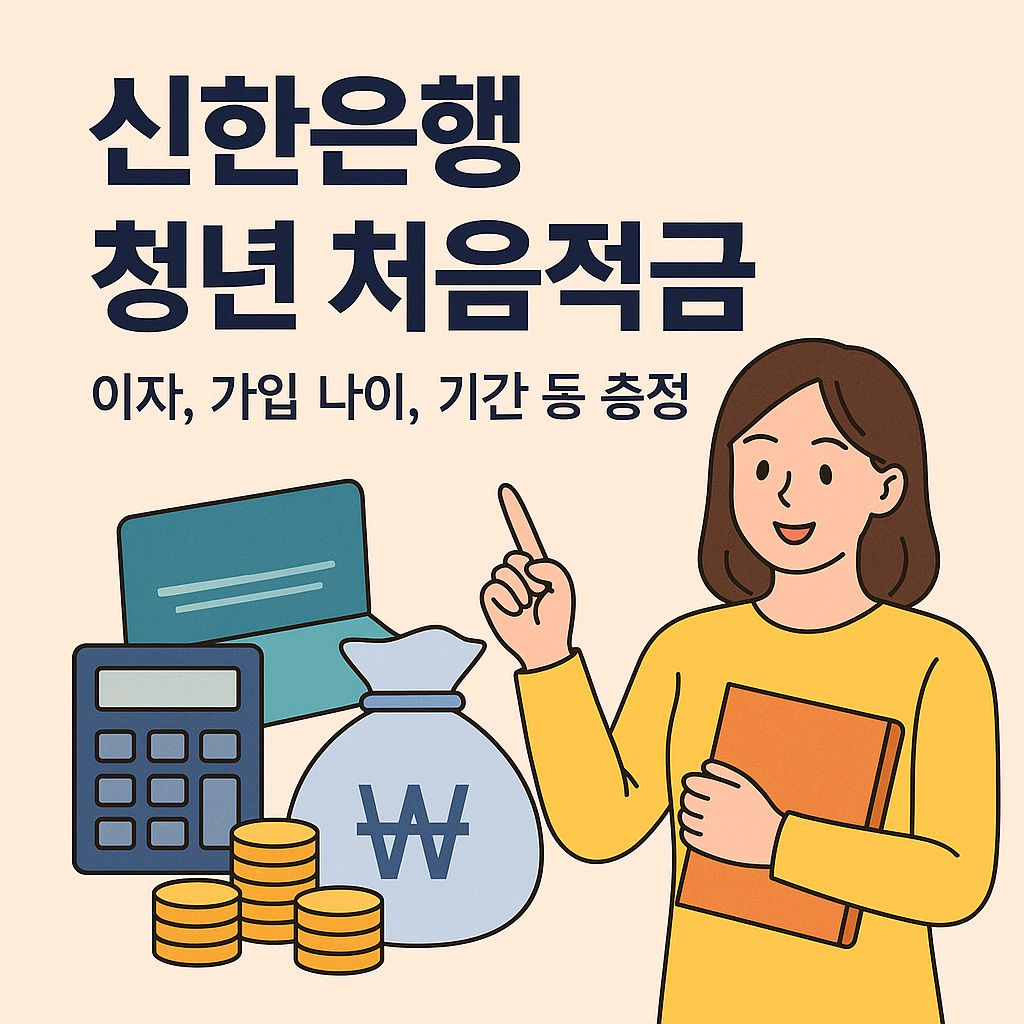 신한은행 청년 처음적금 이자, 가입 나이, 기간 등 총정리