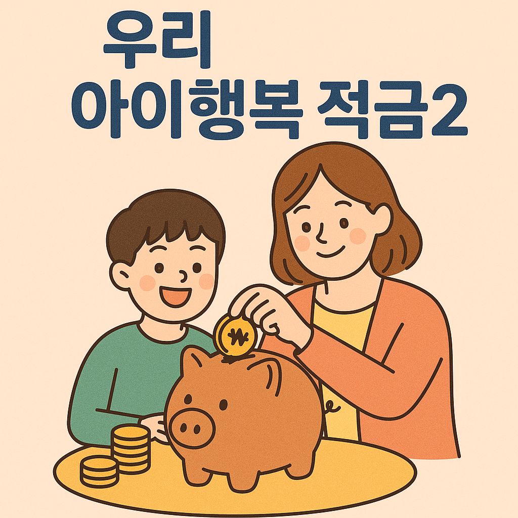 우리은행 우리 아이행복 적금2 가입 대상, 기간, 금리, 이자 등 총정리