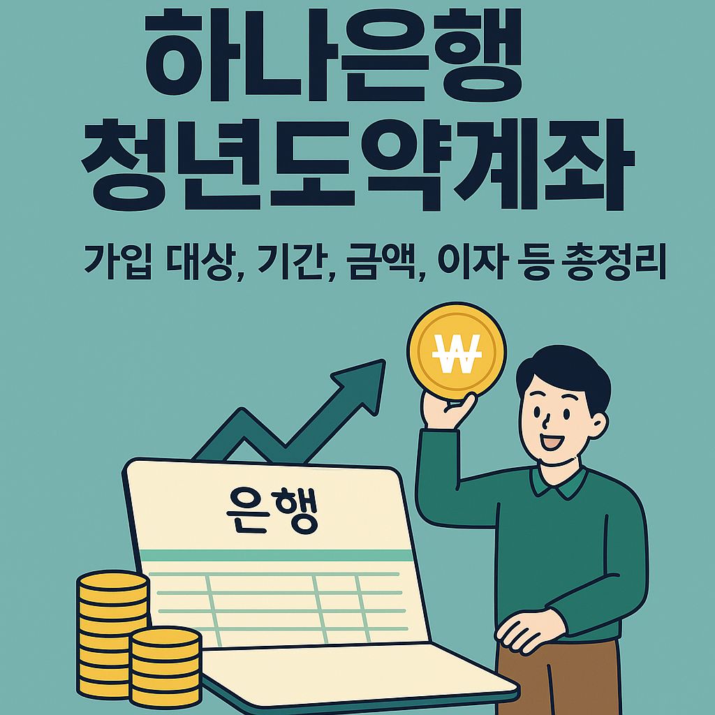 하나은행 청년도약계좌 가입 대상, 기간, 금액, 이자 등 총정리