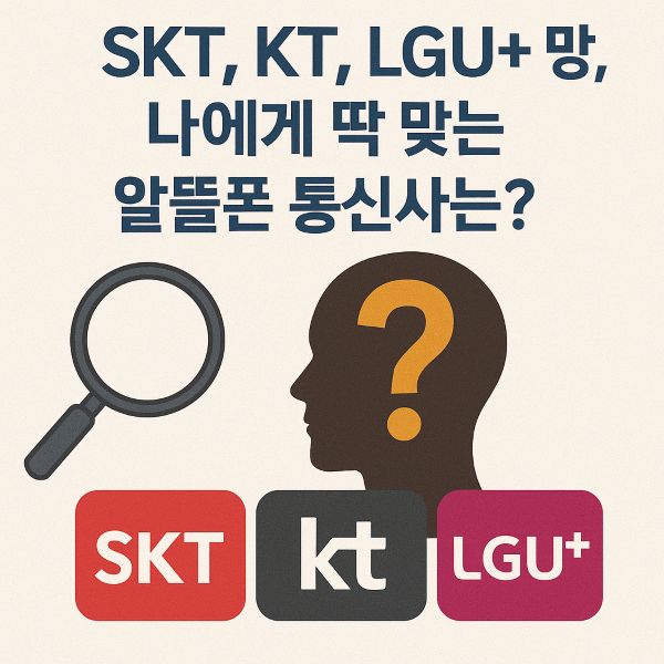 SKT, KT, LGU+ 망, 나에게 딱 맞는 알뜰폰 통신사는