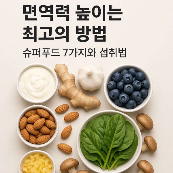 면역력 높이는 최고의 방법, 슈퍼푸드 7가지와 섭취법