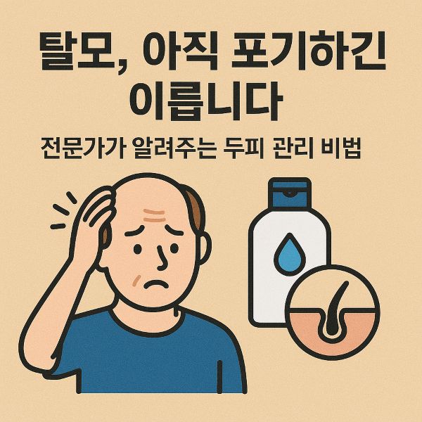 탈모, 아직 포기하긴 이릅니다! 전문가가 알려주는 두피 관리 비법