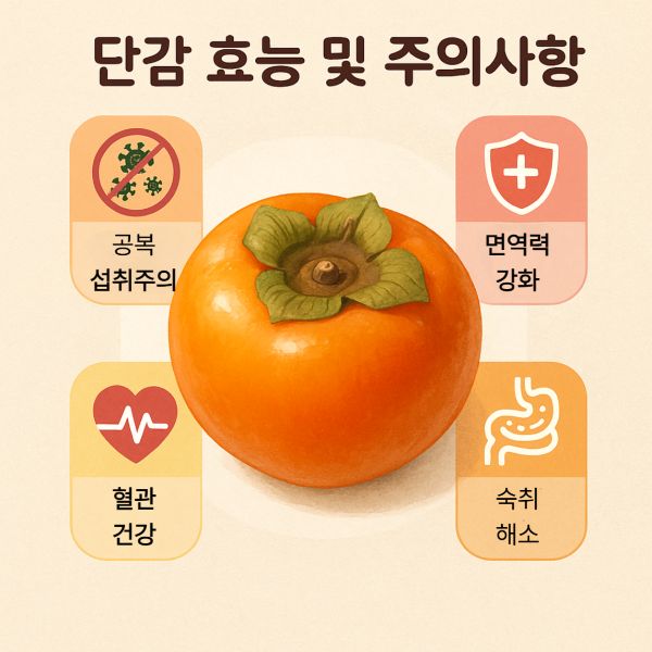 단감 효능 200% 높이는 섭취법! 아침에 먹으면 보약 되는 이유