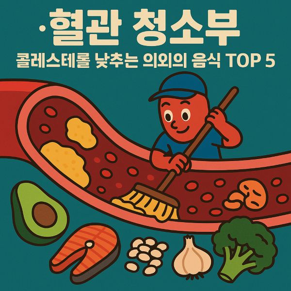혈관 청소부, 콜레스테롤 낮추는 의외의 음식 TOP 5